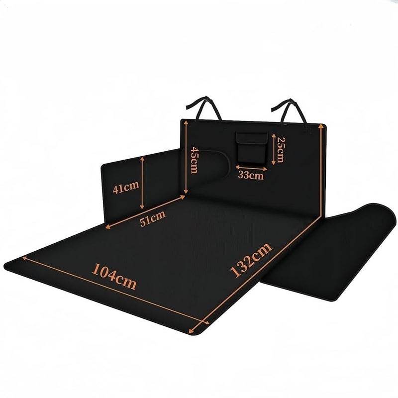 Lincoln Aviator 2020 2025 Waterproof Dog Cargo Liner Non Slip Pet Trunk Cover Black - Image 2